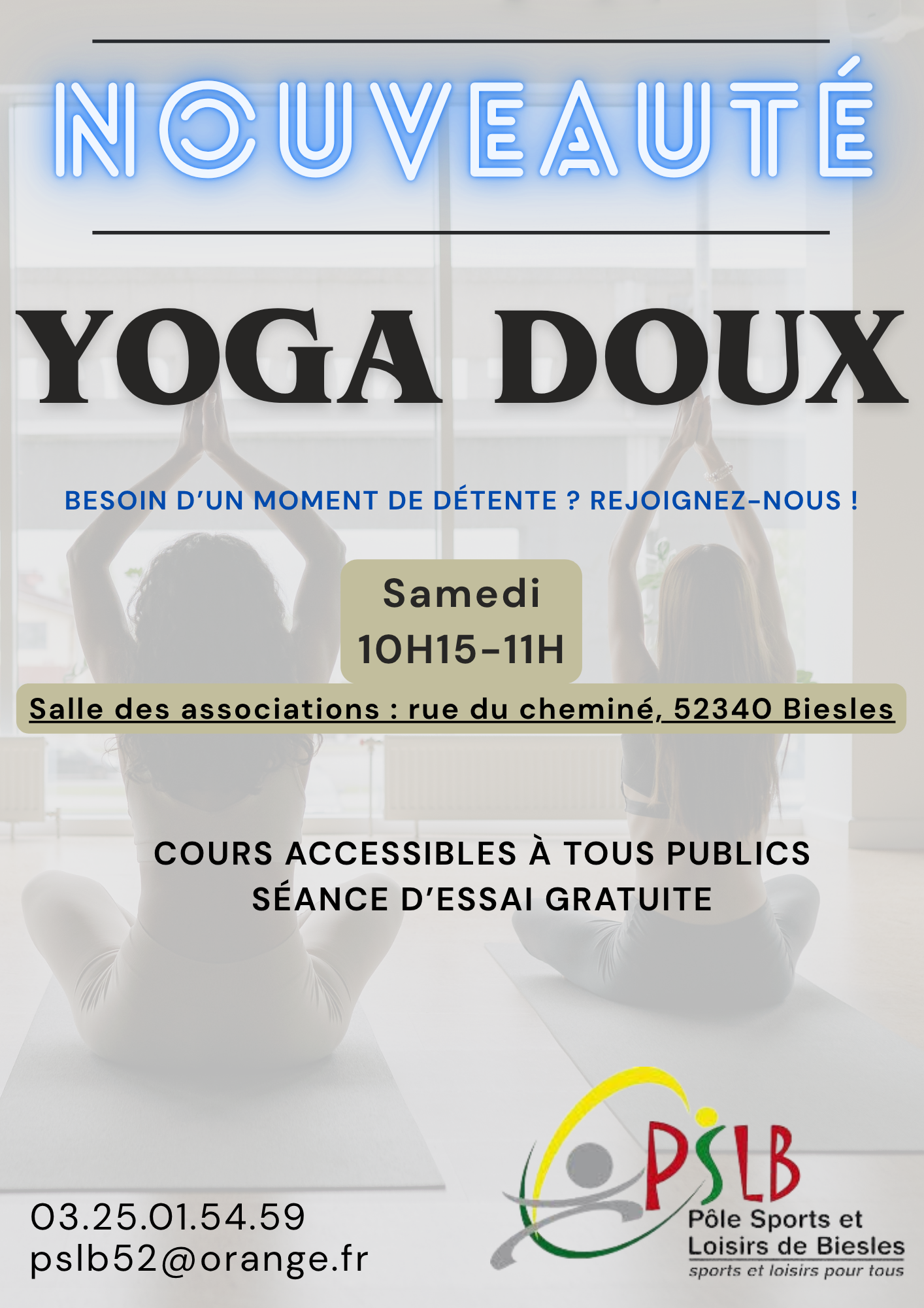 Cours de yoga