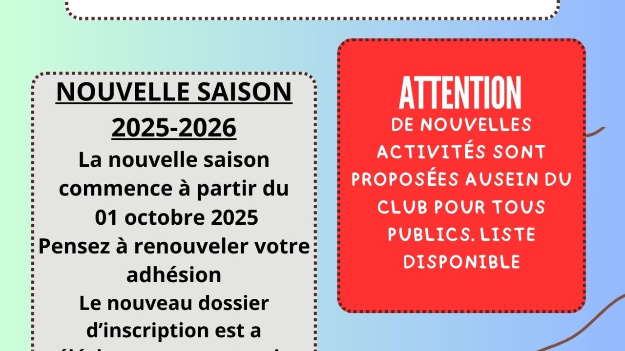infos octobre 2025