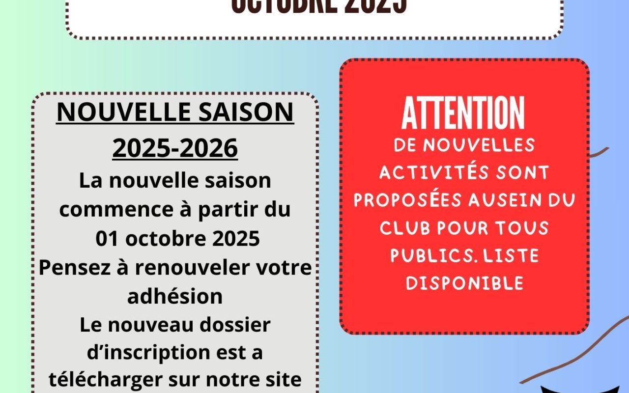infos octobre 2025