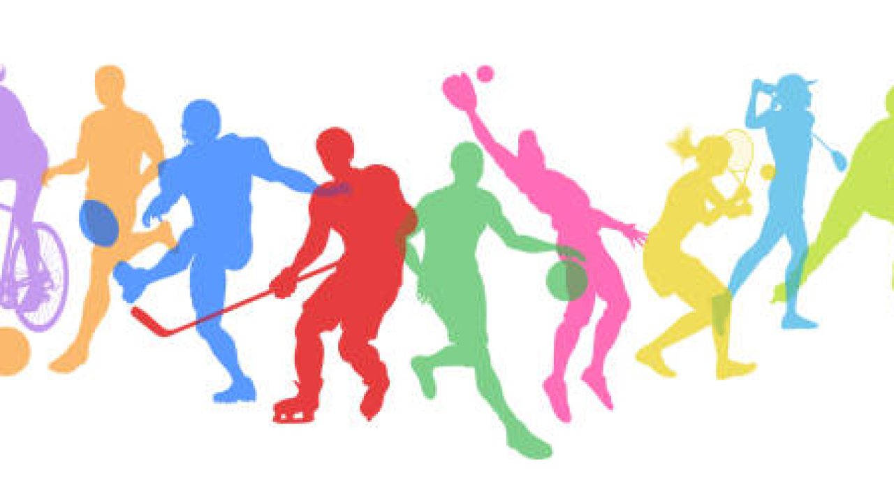 A sport active fitness sports healthy lifestyle silhouette people silhouettes set