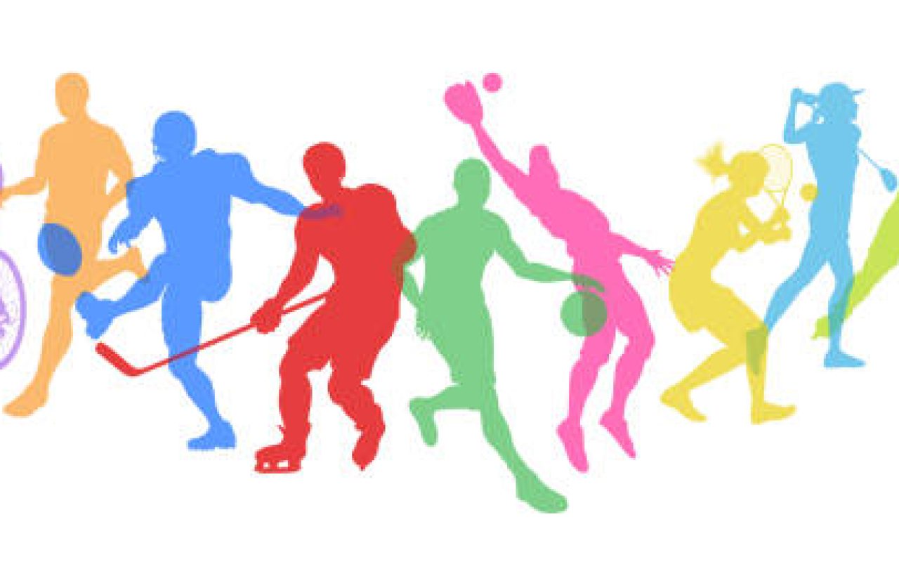 A sport active fitness sports healthy lifestyle silhouette people silhouettes set